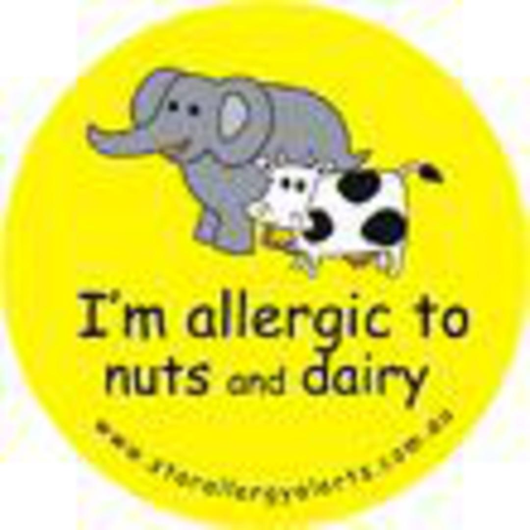 I'm Allergic to Nuts and Dairy Badge Pack image 0